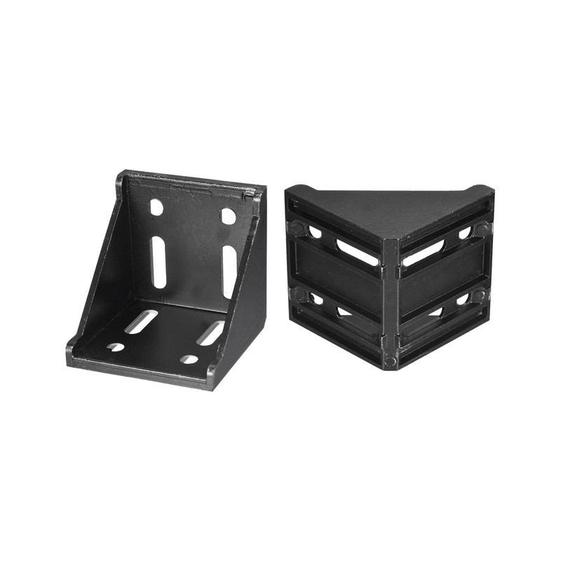 uxcell 4Pcs Inside Corner Bracket Gusset, 78x78x79mm 8080 Angle Connectors