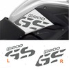 2 Stickers Compatible with Motorcycle R 1200 GS 2008-2012 White