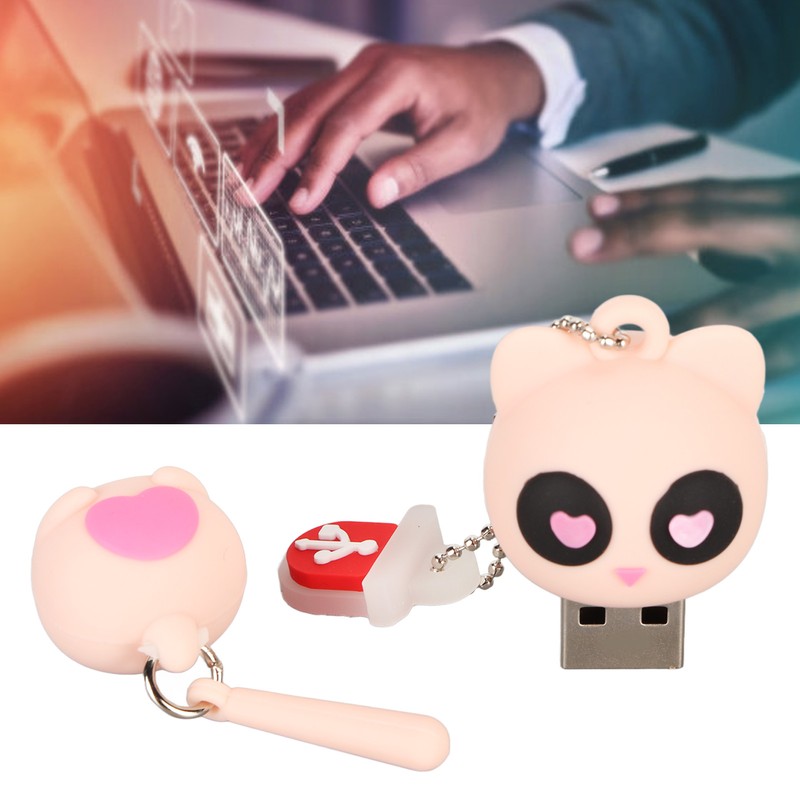 Cartoon USB Flash Drive Kitten Style USB2.0 Interface Plug and