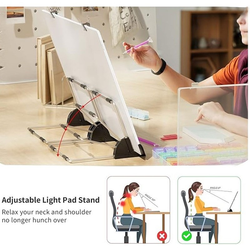 A3 LED Light Pad for Rhinestone Painting USB Powered Adjustable