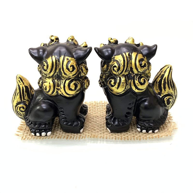 Okinawa Souvenir Lion Head Figurine Mini Pair for Entrance Rakuten