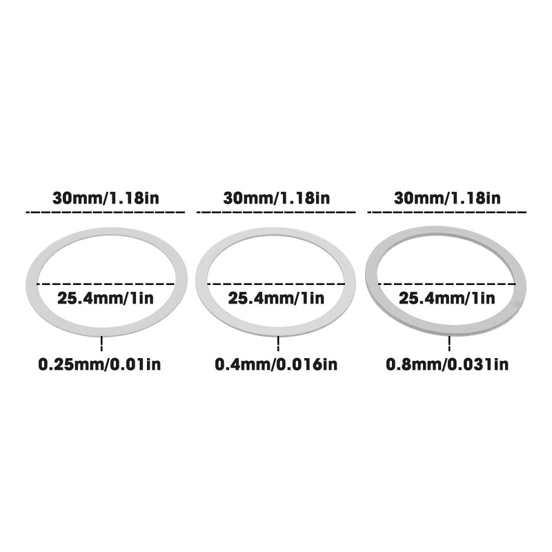 Briny River 10pcs Tiller Drive Axle Shim Kit 1” ID