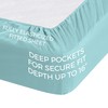 Pure Bedding Bed Sheets - Queen Sheet Set [6-Piece, Aqua]