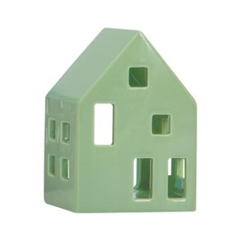 REMEMBER Nyhavn "Sage" Tealight House Dolomite 11 x 6 cm