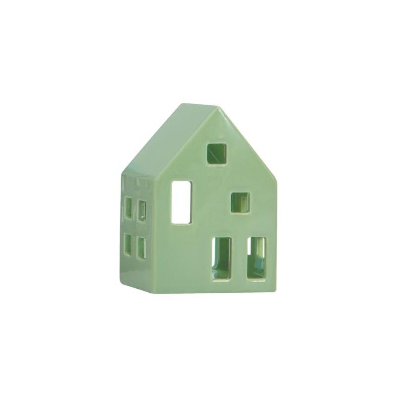 REMEMBER Nyhavn "Sage" Tealight House Dolomite 11 x 6 cm