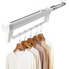 Adjustable Pull Out Hanger Rail Rod,31cm Pull Out Clothes Rail,Extendable