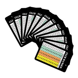 SHOWERORO 12 Sheet Golf Scorecard with Rules of Golf Chart Fonts for Sunlight Portable Design for Easy Carrying Practice Range