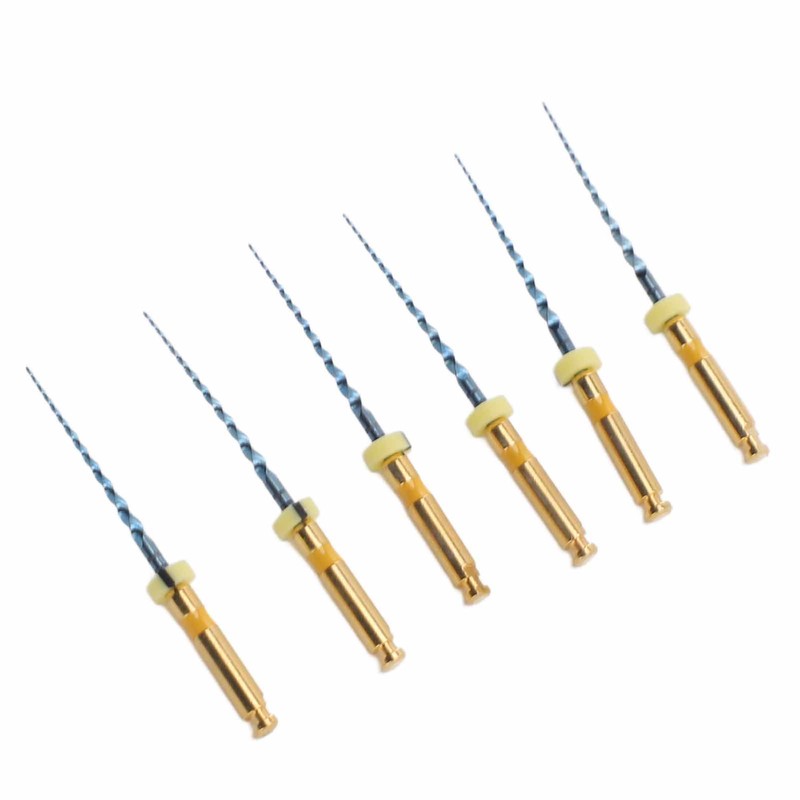 6pcs F1 Endodontic Canal Files Stretchy Metal Portable Rustproof Endodontic