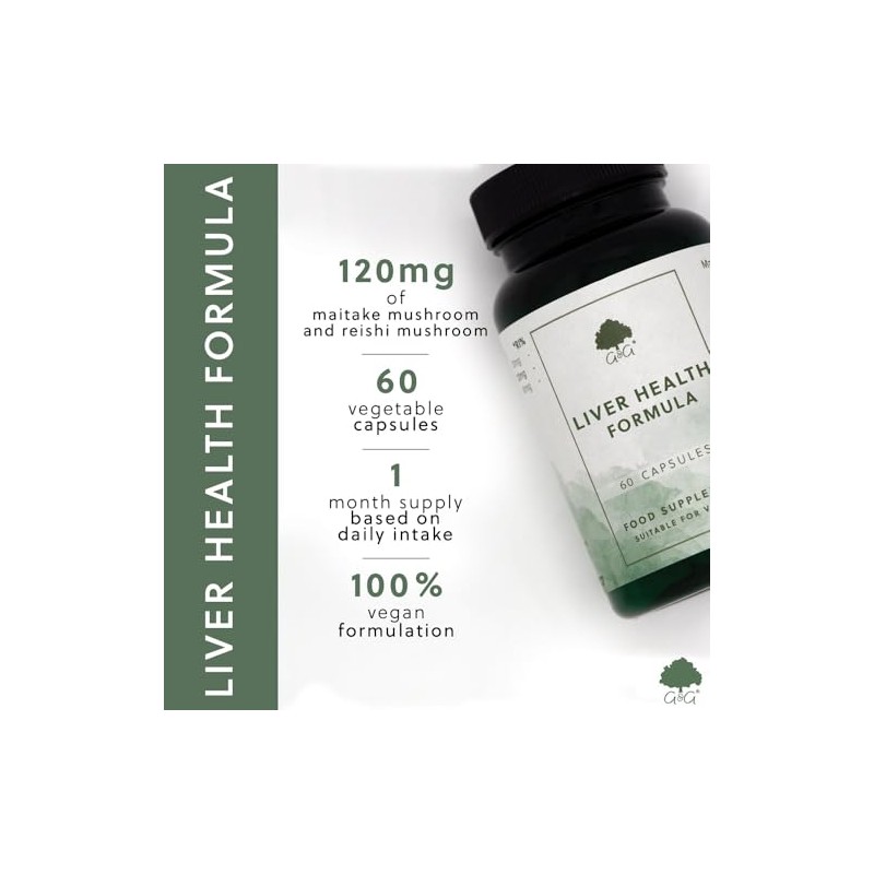 Liver Health Formula - 60 Vegan Capsules - G&G Vitamins