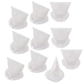 HQRP 10-Pack Filter for Black+Decker DUSTBUSTER BDH7200CHV BDH9600CHV BDH1000CHV Hand Vac, Black & Decker EVF100 Replacement