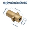 DERASL Pressure Washer Male Thread Adapter and 1/4" Female Foam