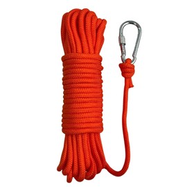 BeGrit 5 m Floating Rope Anchor Mooring Rope Multifunction Rope 6 mm Kayak Canoe Tow Throw Line with Carabiner for Boat Camping Hiking Awning Tent Canopy(Orange)