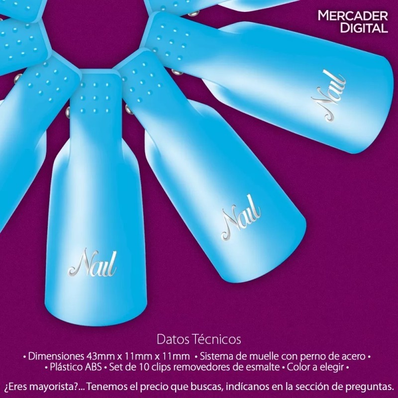 MD Pinzas Removedoras De Acrílico Gel Set Retirar Esmalte Uñas