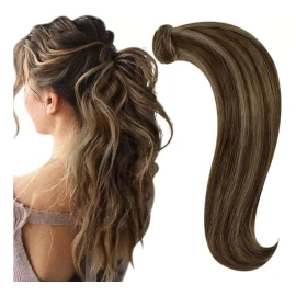 Runature Extensiones Cabello Real 14in Castaño Nuez Highlight Ru 70gr