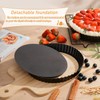 SUJIBHI Quiche Pan 8 inch Non-Stick Tart Tin Flan Case