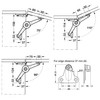 HAFELE Duo Standard Flap Lid Stay Lift Support System for