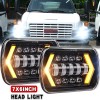 Unbranded Pair DOT 7x6" Inch LED Headlights Hi/Lo Beam For