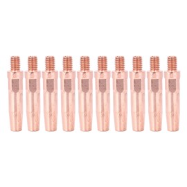 10pcs MIG Welding Torch Contact Tips Chrome Zirconium Copper Conductive Nozzle 45x1.2mm