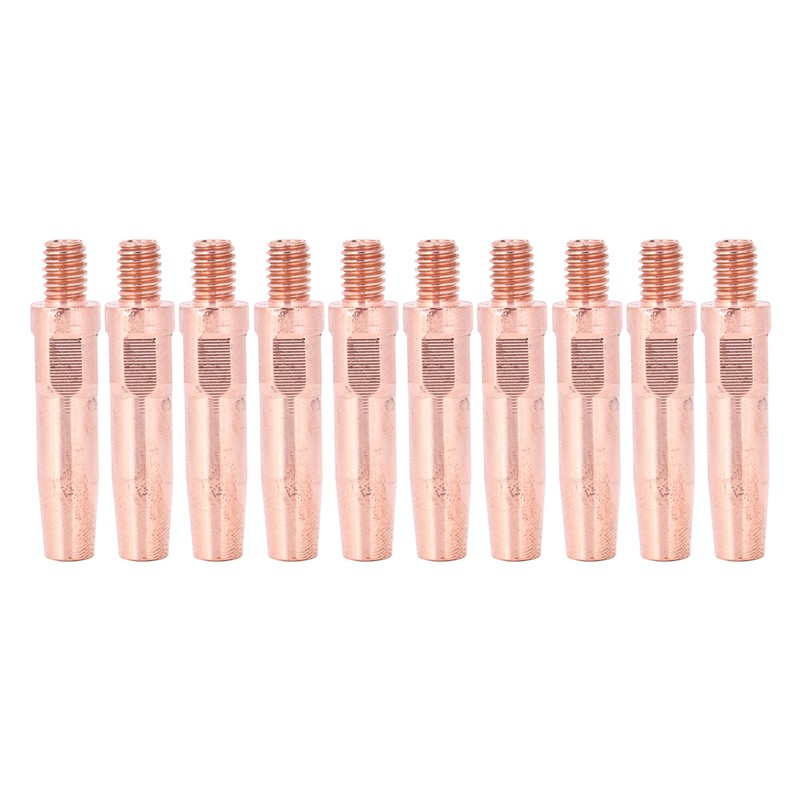 10pcs MIG Welding Torch Contact Tips Chrome Zirconium Copper Conductive