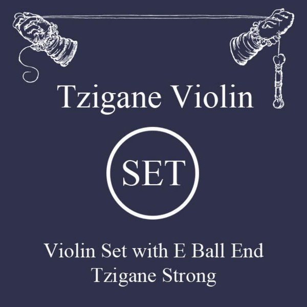 LARSEN STRINGS violin strings Tzigane multifilament fibre core set E