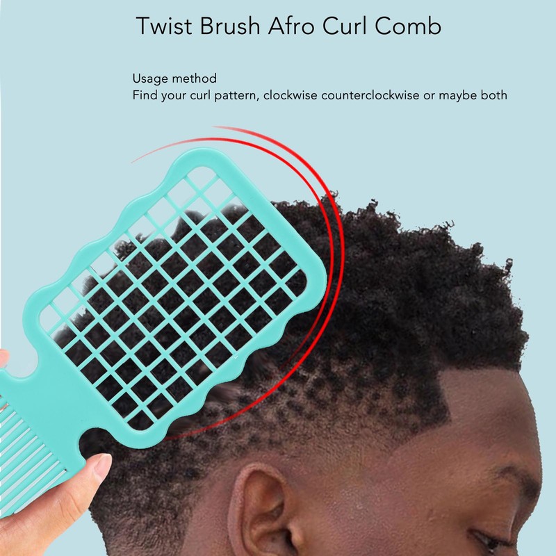 5pcs Twist Combs Ergonomic Perm Dreadlocks Curly Twist Hair Coils