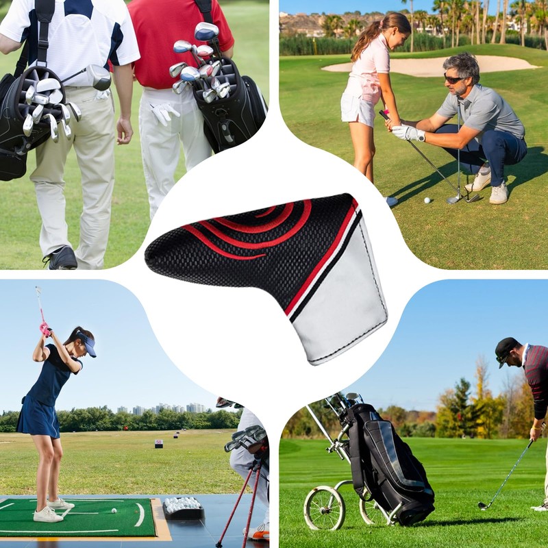 Golf Blade Putter Head Covers, Cover PU Leather Golf Club