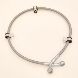 R&C RH Rear Braided Brake Hose Line For Can-Am Outlander 570 T 570 2017 2018-2023