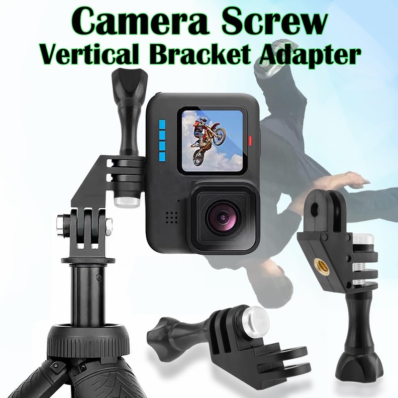 BENACES 2-Pack Camera Screw Vertical Bracket Adapter, 90 Degree Orientation