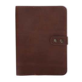 CestAntiQ, Journal Cover, Rustic Leather Journal Cover for Spiral Steno Books, 6 x 9 Leather Handmade top Bound Spiral Notebook Cover, Leather Journal Cover, Refillable Cahier - Tan