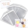 480 PCS Clear Resealable Cellophane Bags 2 Sizes with 180