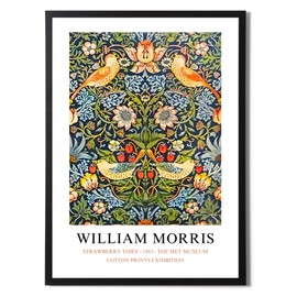 William Morris "Strawberry Thief" Poster – Famous Artist Drawings - Stylish Home Decor in a Variety of Sizes (Strawberry Thief, A4 Print Only)