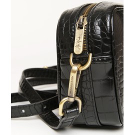Alice Wheeler Vegan Leather Mini Crossbody Bag Bee (Black Croc)