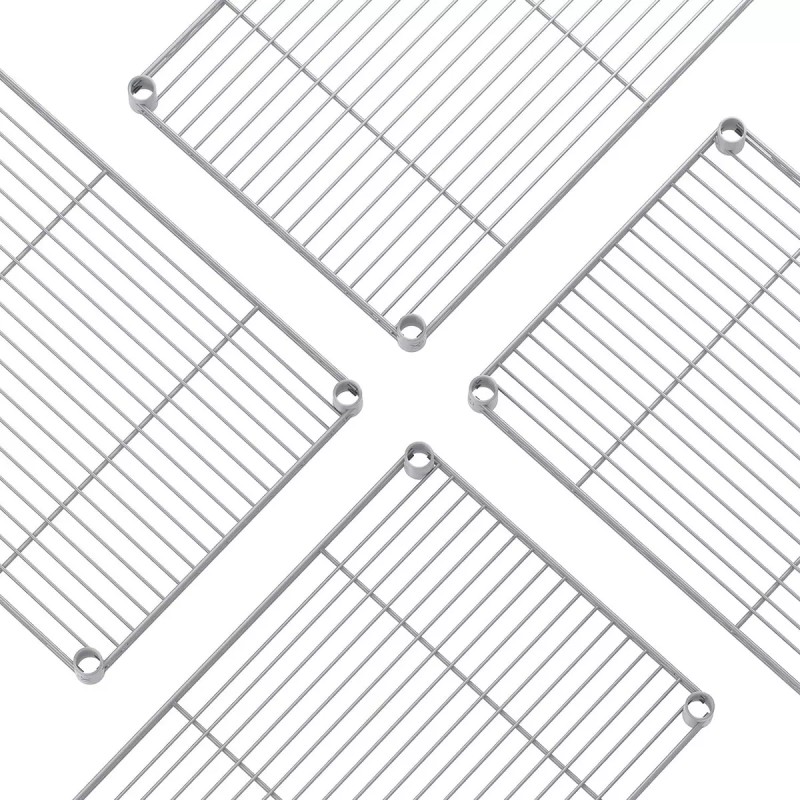Anaquel Estante Metalico 5 Niveles Acero Cromado Repisa Color Gris