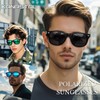 KANASTAL Sunglasses for Men Women Polarized Sunglasses Square Sun Glasses