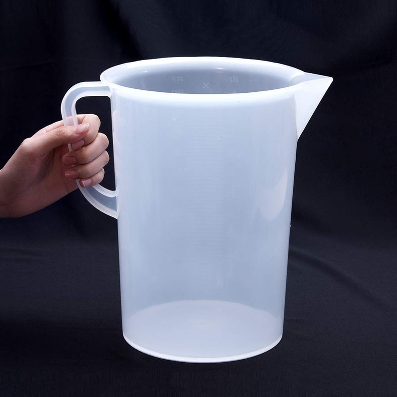 Othmro 5000ml Plastic Measuring Cup, 1pc Large 5L Measuring Jug