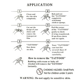 Wrapables Celebrity Inspired Temporary Tattoos in Metallic Gold Silver and Black, Small, Dragon