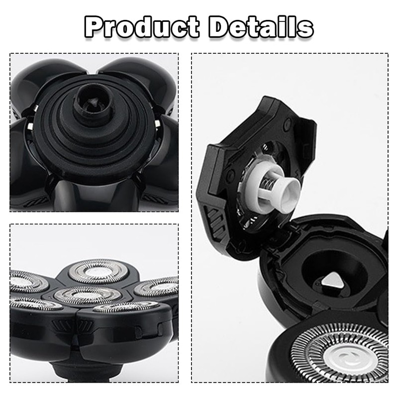 Head Shaver Replacement Heads, Universal Replacement Blade Head Shaver，Replacement Cutter