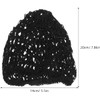 Kisangel 3 redecillas de ganchillo para el cabello: gorro de