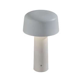 Adesso Cordless Table Lamp with 3-Level Touch Dimmer & Built-in Rechargeable Battery – 10" Tall Touch Lamp, White Finish