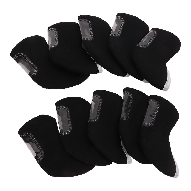 10 PCS Golf Iron Head Covers Golf Club Head Protective