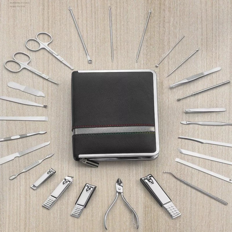 Professional Nail Art Set 26 Pieces Stainless Steel Nail Art