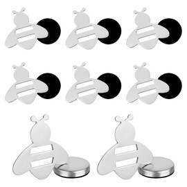 elthmpr Magnetic Tablecloth Weights for Outdoors, Pack of 8 Stainless Steel Bee Tablecloth Weights Magnet, Outdoor Tablecloth Weights for Family Outdoor Party, Camping, Garden, Picnic