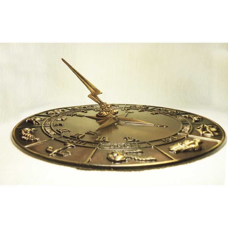 Brass Constellations Sundial - 12" inches Wide