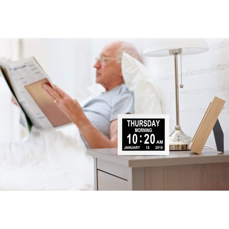 TMCC Dementia Clock Digital Day Calendar Clock -Extra Large Date