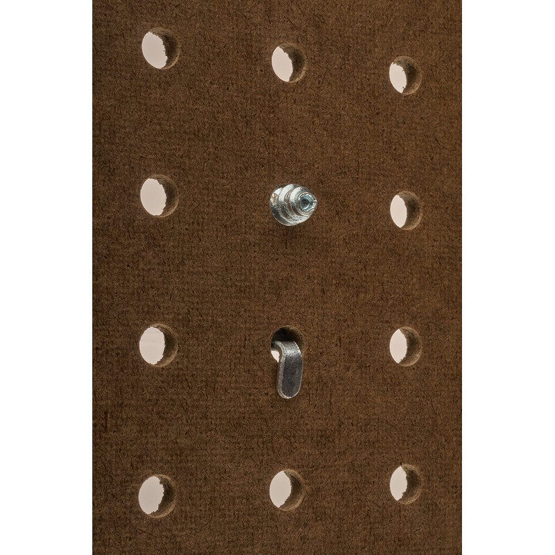 DuraHook Double Bar Pegboard Hooks Alloy Steel Silver Tone Pack