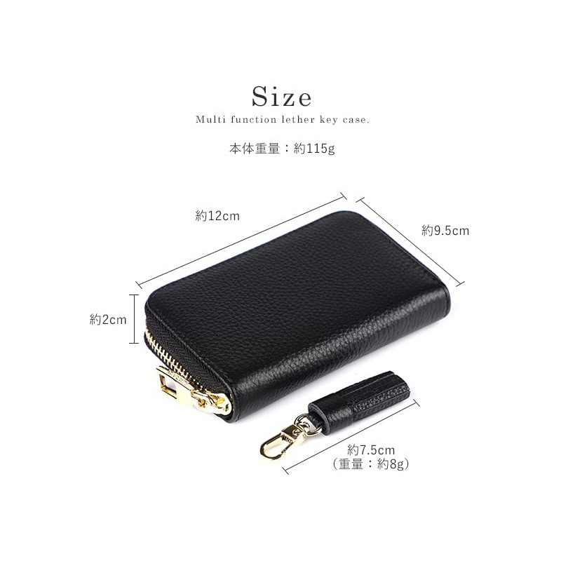 Liz Days Women's Key Case, Smart Key, Leather, Car, Top