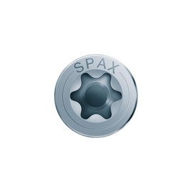 SPAX Universalschraube, 4,5 x 45 mm, 200 Pieces, T-STAR plus, half round head, full thread, 4CUT, WIROX A3J, bright galvanized, 0201010450453
