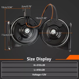 Xukey High & Low Pitch Horn Assembly For 2015-2022 Ford F150 2018 - 2022 Expedition