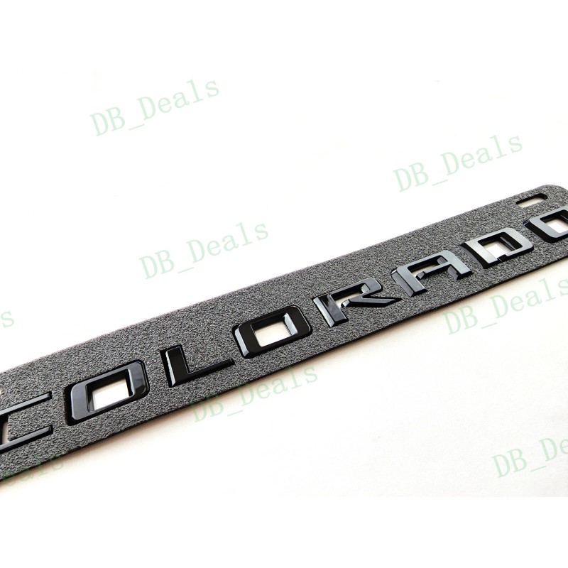 Colorado 4PCS Gloss Black Door Rear Colorado Red ZR2 Emblems