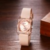 OIDEA Silicone Strap Womens Watch: Fashion Square Analog Quartz Wrist